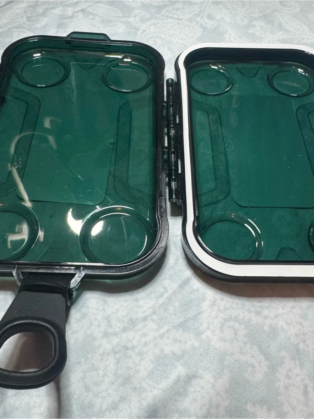 IPX6 Watertight Smartphone Case in Black with Green Tint